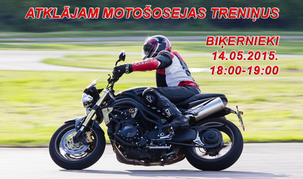 Atklājam motošosejas treniņus biķerniekos