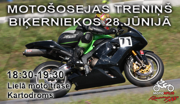 Motošosejas treniņi biķerniekos